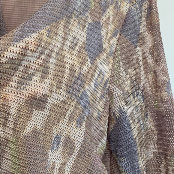 Alfred Dunner Marbled Pastels Lightweight Open Cardigan - Picture 6 of 8